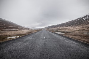 road-clouds-street-path-highres